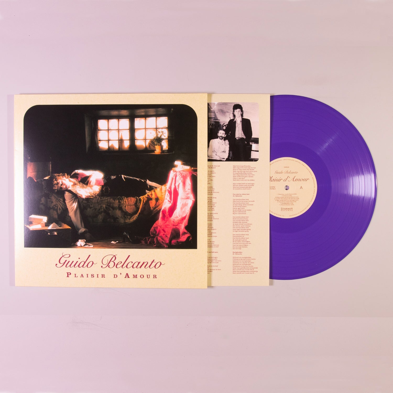 Guido Belcanto - Plaisir d' Amour LP Purple Open