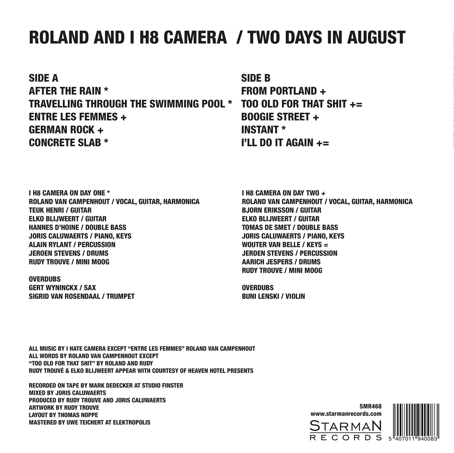 Roland & IH8 Camera - Two Days In August